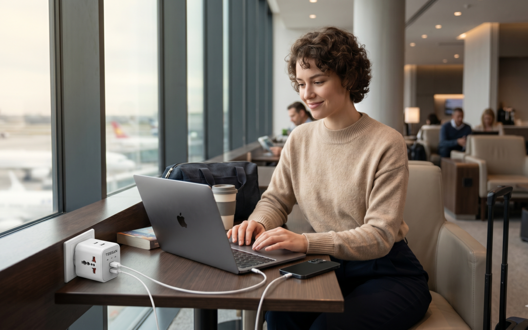 How to Charge Your MacBook, iPhone & Tablet at the Same Time Abroad (Without Carrying 3 Chargers)