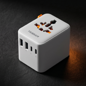 TESSAN Universal Travel Plug Adapter, Universal Travel Plug with 2 USB and 3 USB C, Travel Adapter for USA, UK, Irland, Austuralia, Charger for Over 224 Countries, Travel Plugs